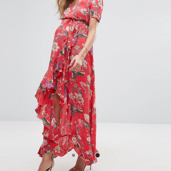 Asos Maternity Tea dress with ruffle detail - Picture 3 of 7